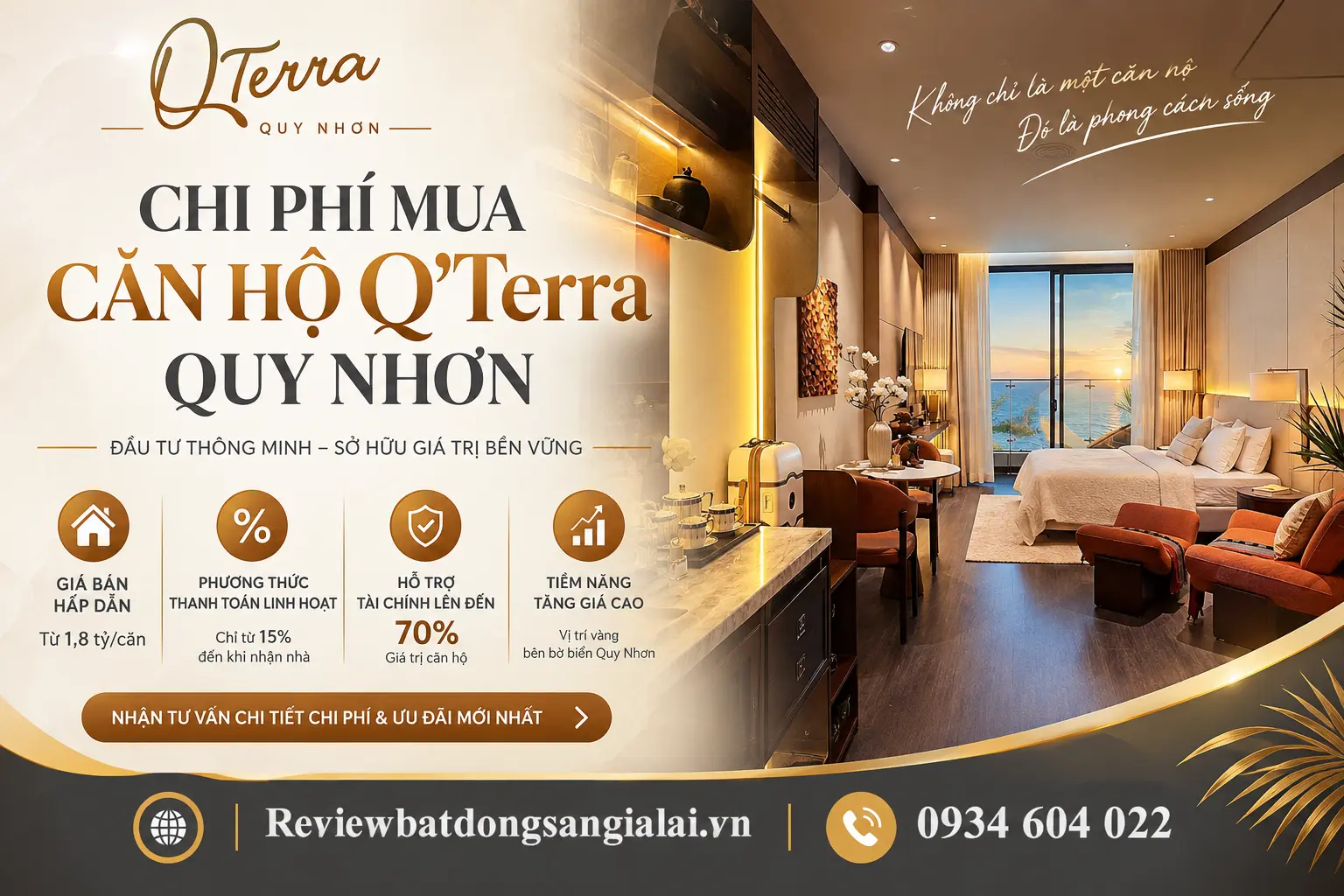 Q'Terra Quy Nhơn Chi Phí Mua Căn Hộ