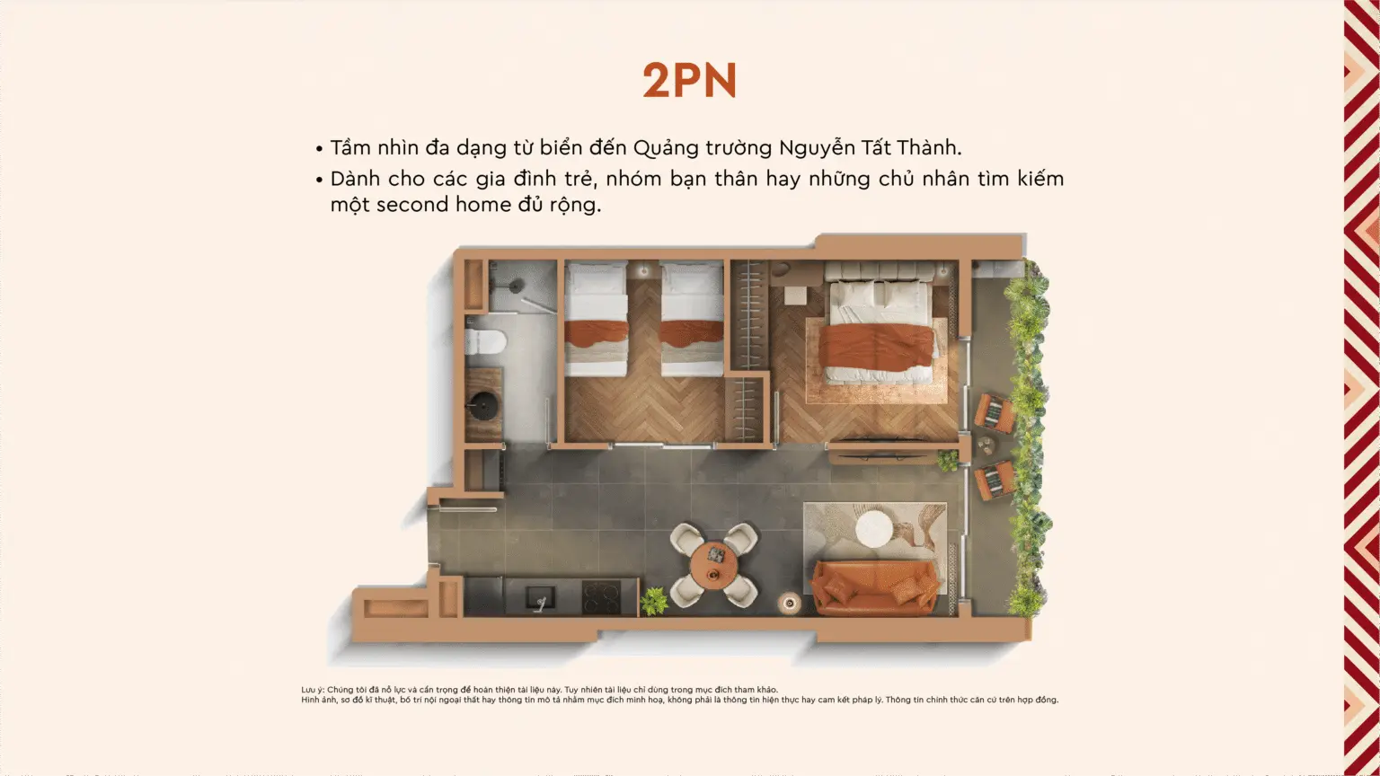 Căn Hộ Q Terra 2 Phòng Ngủ 